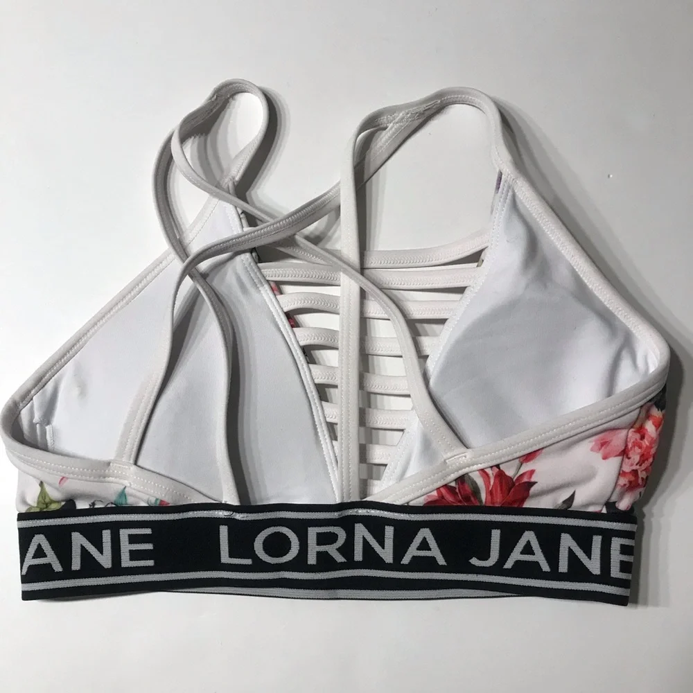 Lorna Jane High Intensity Broderie Floral Sports Bra XSMALL. - Picture 4 of 4